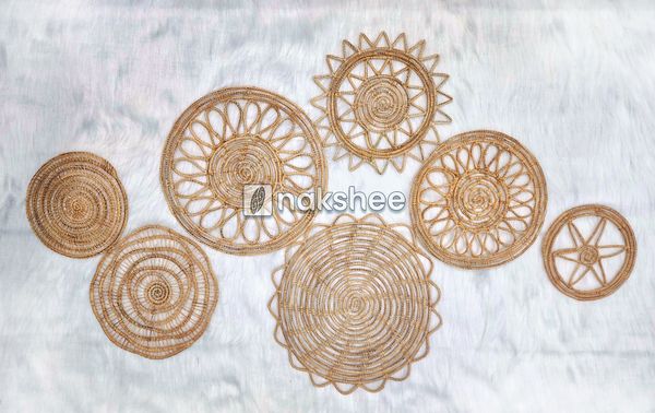 Palm Fiber Wall decor set