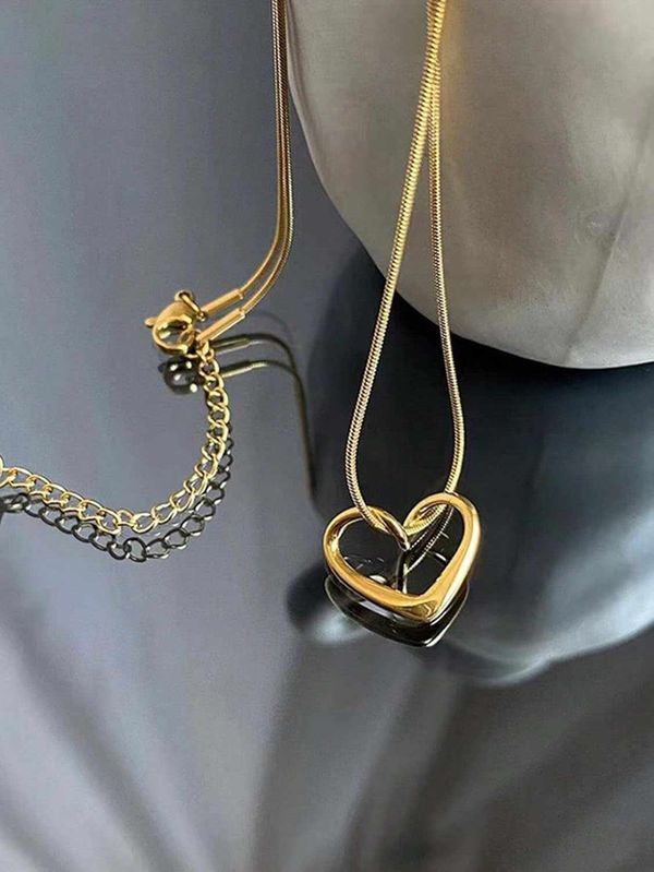 Single Love 22K Gold PolishMaterials : Stainless Steel Color Guarantee
