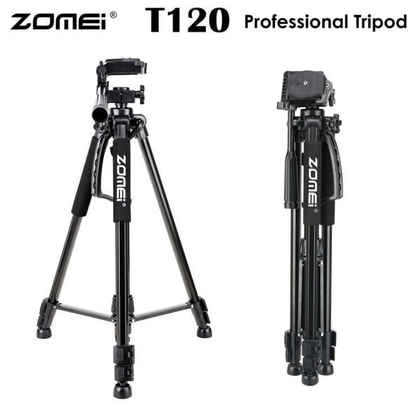 Zomei T120 Mobile & DSLR Tripod-Professional Series (Without Mobile Holder .