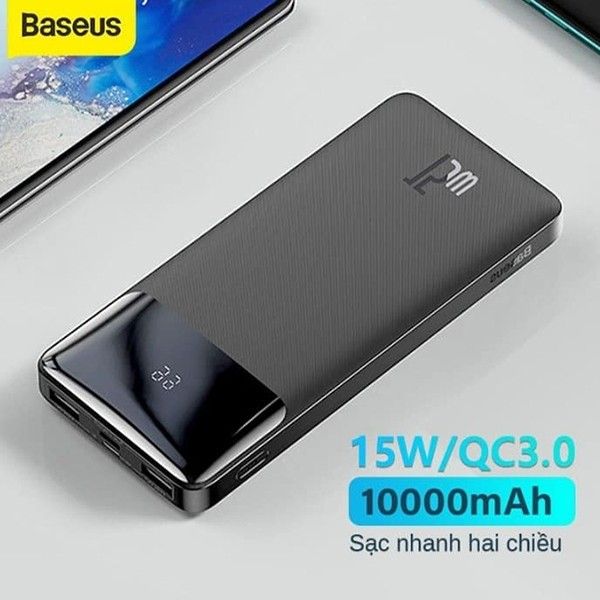 Baseus Bipow Digital Display 15W Power Bank 10000mAh