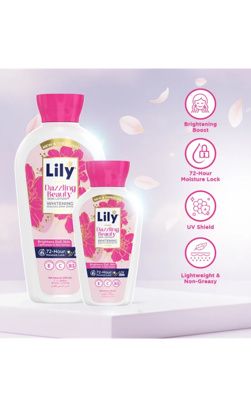 Lily Dazzling Beauty Whitening Skin Lotion 200ml - Image 2