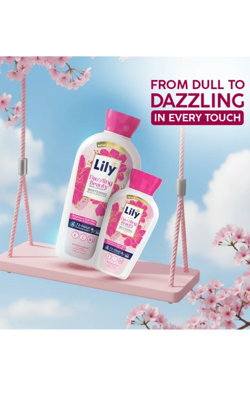 Lily Dazzling Beauty Whitening Skin Lotion 200ml - Image 3