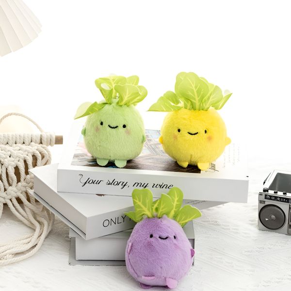 Cabbage Bull Plush Pendant