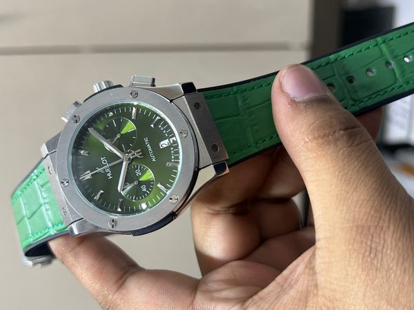 HUBLOT CLASSIC FISION CHRONO AAA BELT GREEN
