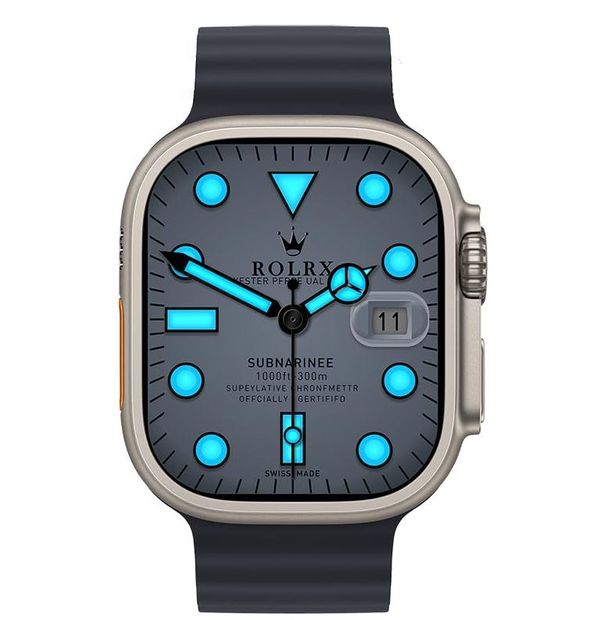HK9 Ultra AMOLED Smartwatch ChatGPT Smartwatch – Black Color
