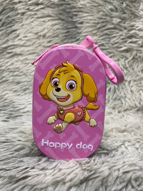 Happy Dog Coin Box With Chain & Holder