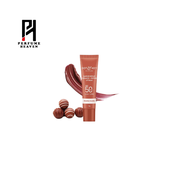 Dot & Key SPF50 Ceramide & Peptide Barrier Repair Lip Balm Warm Nude (10gm)