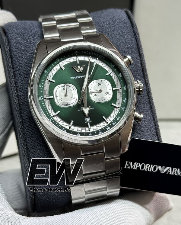ARMANI RACER GREEN DIAL MEN’s WATCH MODEL: AR11637