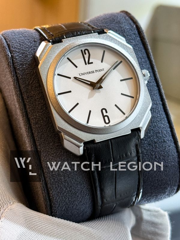 UNIVERSE POINT SLIM DIAL WHITE BELT UP1988-1205