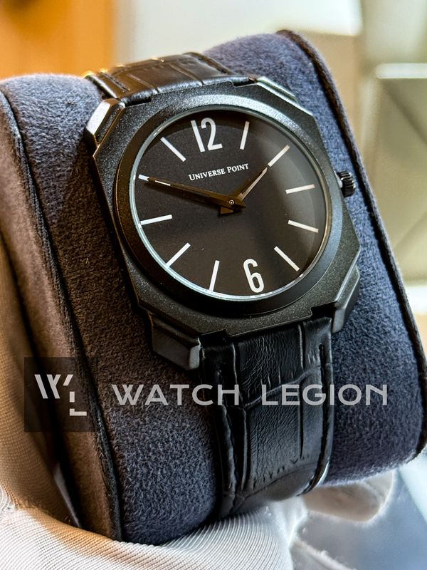 UNIVERSE POINT SLIM DIAL FULL BLACK BELT UP1988-1205