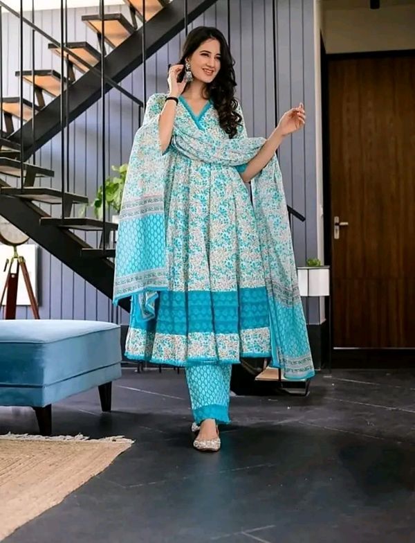 আনারকলি গ্রাউন থ্রি পিস