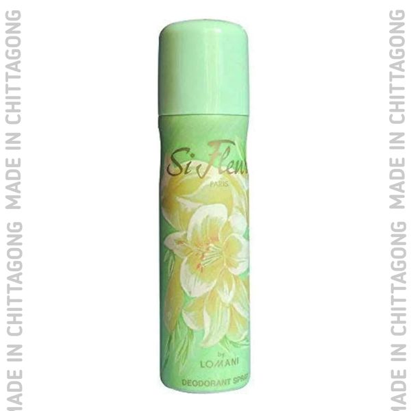 LOMANI PARIS Si Fleuri Deo Deodorant Spray for Unisex, 150ml