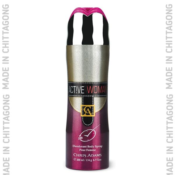 Chris Adams Active Woman Deodorant Body Spray 200ml