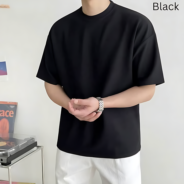 Solid Drop Shoulder Tshirt