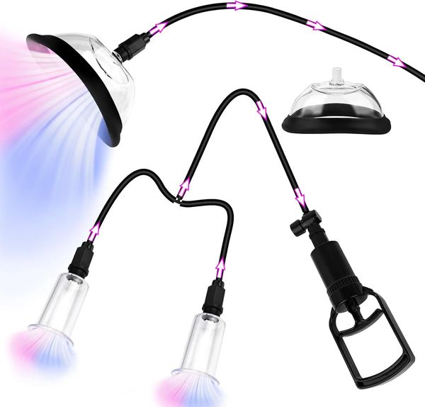 Adult Sex Toys for Female Automatic Vacuum Vagina Pump Nipple Pussy Sucker Clitoral Pump with 6 Powerful Mode Women Masturbation