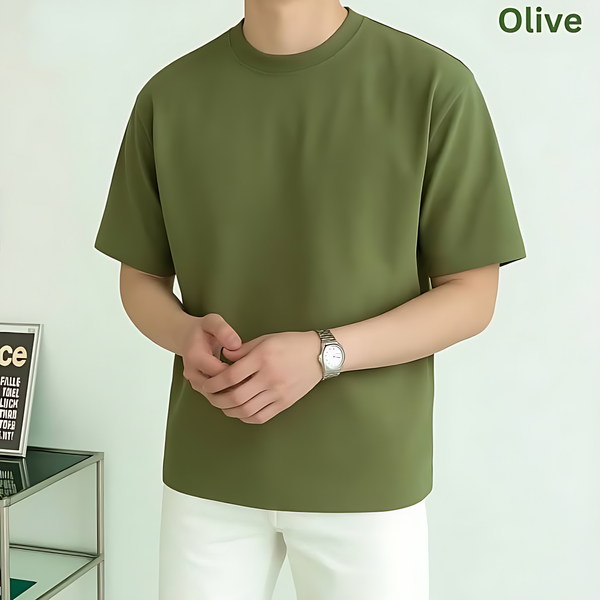 Solid Drop Shoulder Tshirt