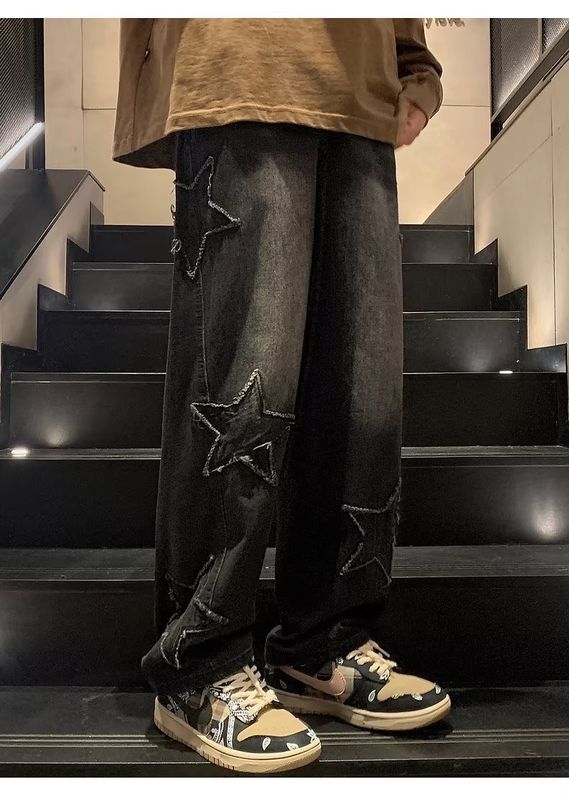 y2k star baggy jeans