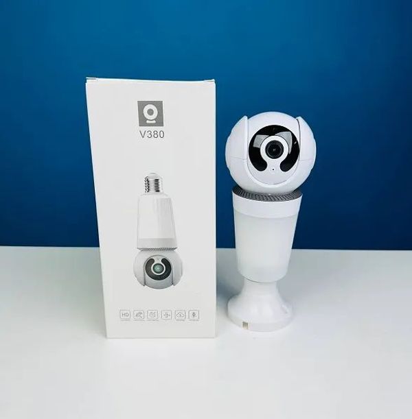 V380 Indoor Bulb PTZ Light Wifi IP Camera .