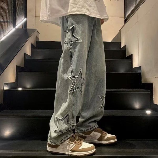 y2k star baggy jeans