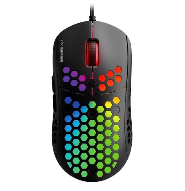Fantech Hive UX2 6 Buttons 7 Mode USB RGB Gaming Mouse Black