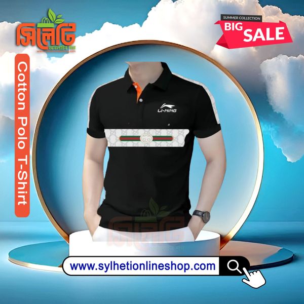 Polo Cotton T-Shirt (Gucci) For Men's