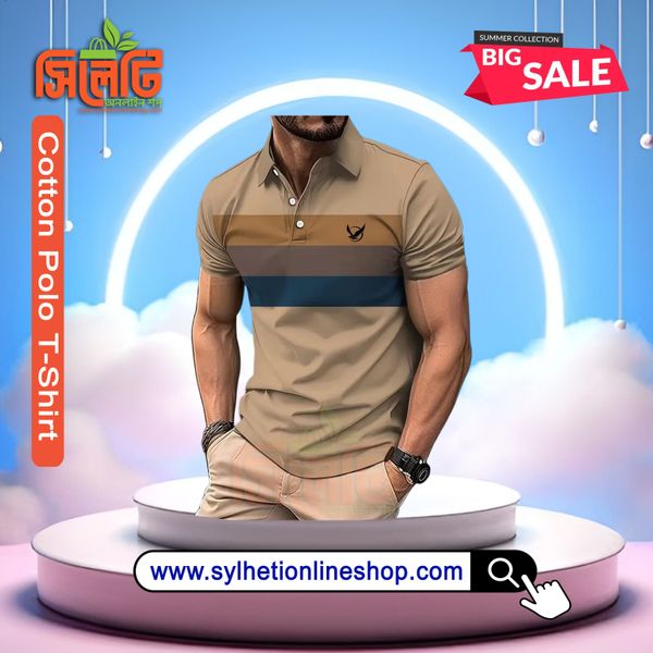 Cotton Stype Polo T-Shirt For Men's