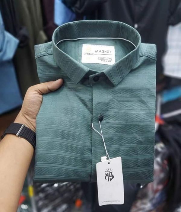 Premium solid strip magnet shirt 0091