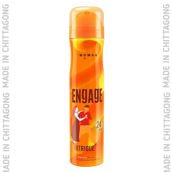 Engage Intrigue Deodorant, For Women, Sweet & Sophisticated Notes, Long-Lasting