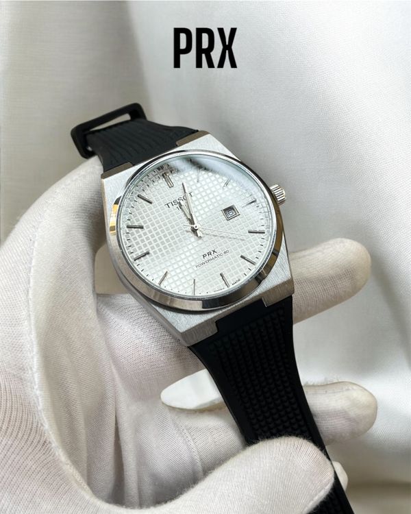 Tissot PRX Fibre Belt White Black (AA)