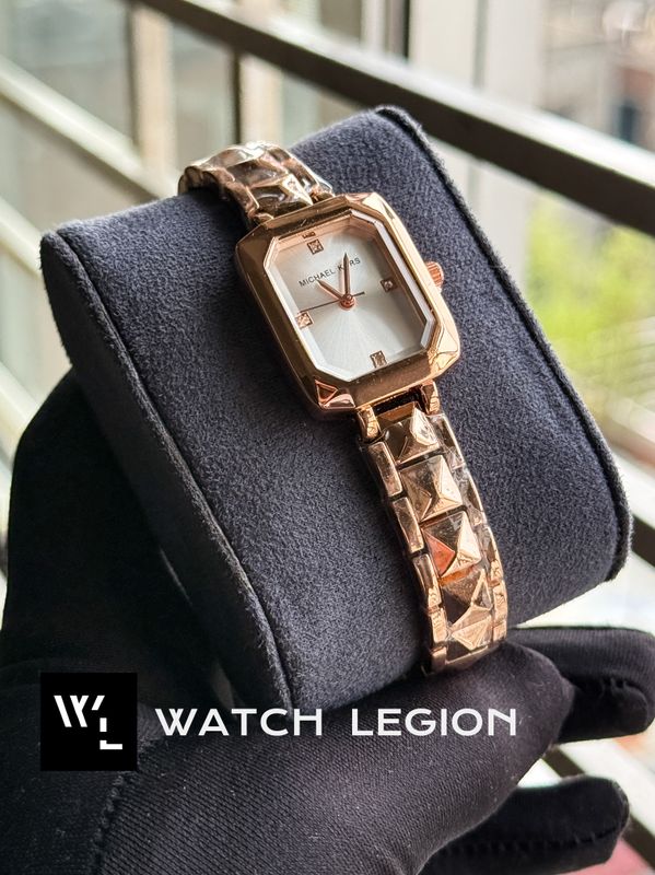 MK STONE DIGIT ROSE GOLD WHITE