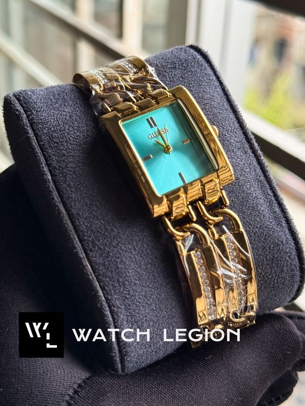 GUCCI STONE CHAIN GOLDEN TIFFANY DIAL