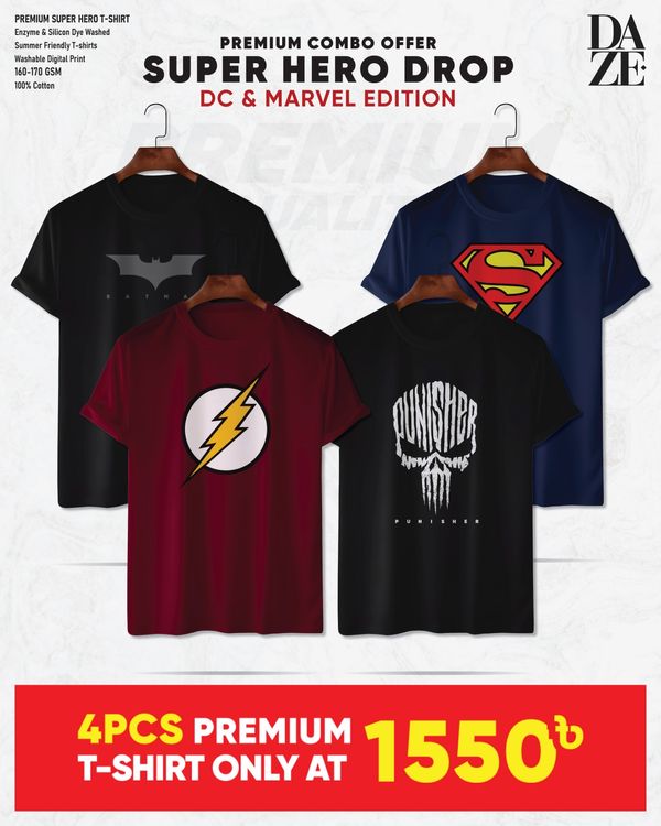 SH46 Super Hero Combo T-shirt