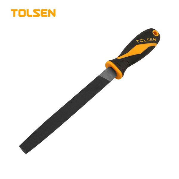 TOLSEN 8" Steel File Flat TPR Handle 32001