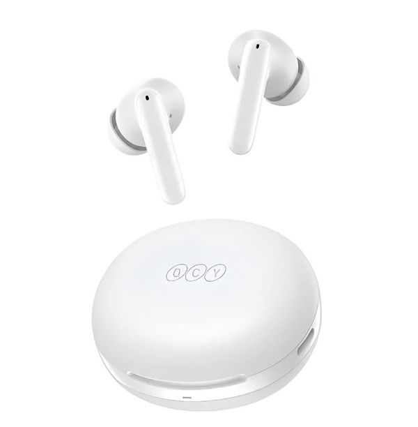 QCY T13 ANC 2 Truly Wireless Earbuds – White Color