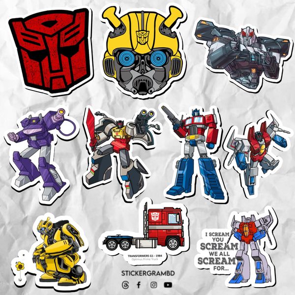 Transformers Sticker Set