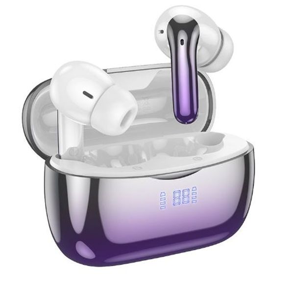 Hoco EQ16 ANC+ENC TWS Wireless Bluetooth Earbuds – Purple Glaze