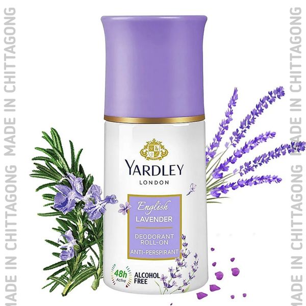 Yardley London Deodorant Roll On English Lavender for Women