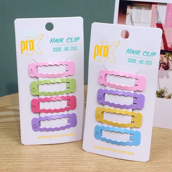 ProX Essential Hair Clip For Women HC-203-16 ( 4pcs ) Multi-Color