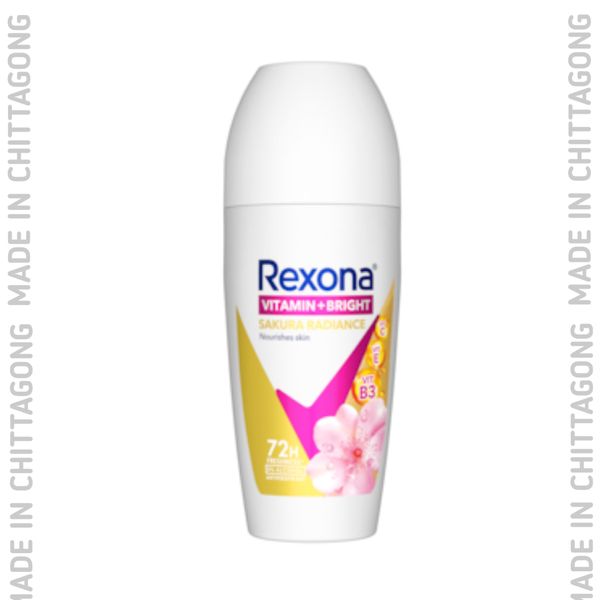 Rexona Vitamin+Bright Sakura Radiance Deodorant Roll On 45ml