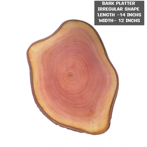 Irregular shape Bark platter