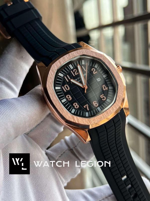 PATEK AQUANAUT ROSE GOLD & BLACK
