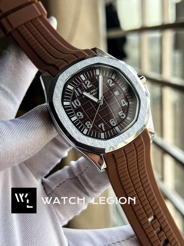 PATEK AQUANAUT SILVER & BROWN