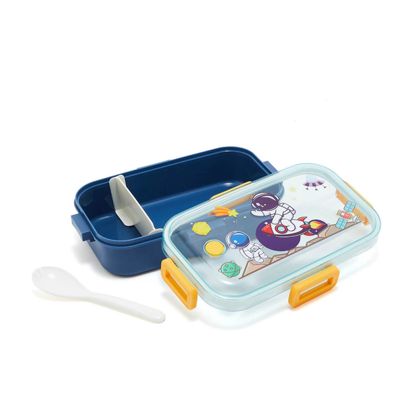 children's lunch container featuring a dinosaur design.