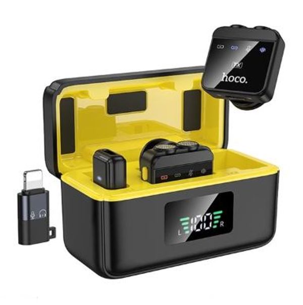Hoco L17 Wireless Dual Magnetic Lapel Microphone for iP/Type-C