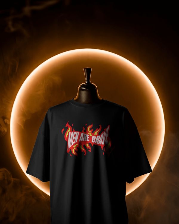 Men Are Brave 🗿🔥 - Drop Shoulder T-shirt