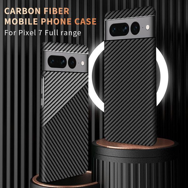 Google Pixel8Pro mobile phone case color matching magnetic carbon fiber pattern all-inclusive PC protective cover