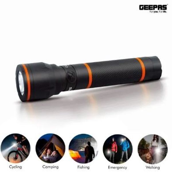 Geepas GFL4659N Waterproof Rechargeable LED Flash Light