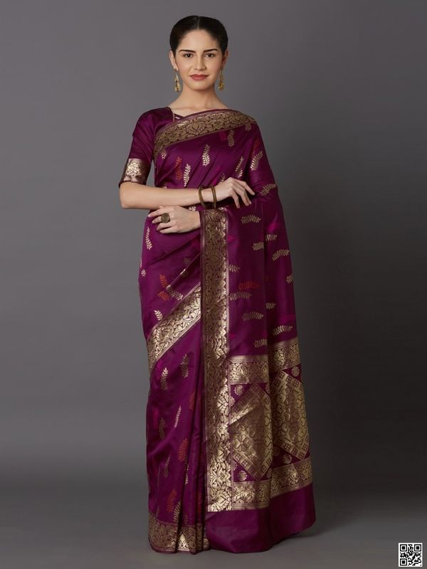 Product - Latest & Exclusive Luxury Stylish Glorious Design Saree With Gorgeous Blouse Piece For Woman-41