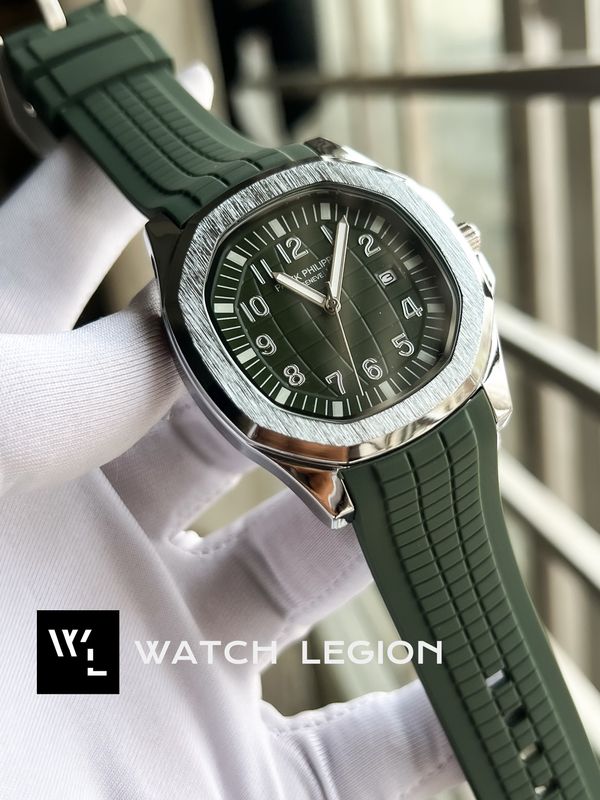 PATEK AQUANAUT SILVER & GREEN