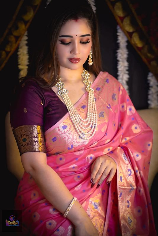 সফ্ট কাতান শাড়ি